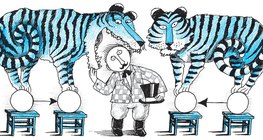 Idei cirkuszi látványosságunk a következtető és magyarázó tigrispár