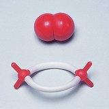 Az oxigénmolekula kalott- és pálcikamodellje