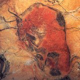 Painting of a bison in the Cave of Altamira (Spain, 15,000-10,000 BC)