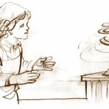 Papirnata zmija iznad radijatora prikazuje podizanje vrućeg zraka