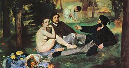 Manet: Reggeli a szabadban (1863, impresszionizmus)