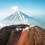 Volcanoes on Kamchatka Peninsula