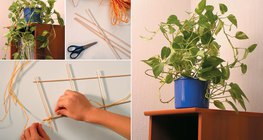 Viráglétra készítése hurkapálcából 