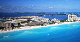 Szállodák Cancún tengerpartján