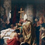 Benczúr Gyula: Vajk megkeresztelése