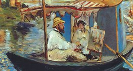 Manet: Monet bárkája (1875, impresszionizmus)
