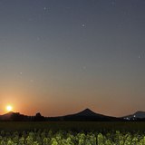 Buttes in the moonlight