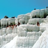 Deposit of limestone (Pamukkale, Turkey)