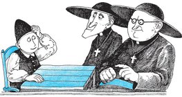 Két barát fát vesz a fiatal erdőpásztor fiútól