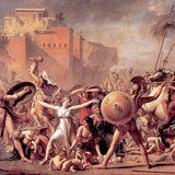 David: A szabin nők elrablása (1799, klasszicizmus)