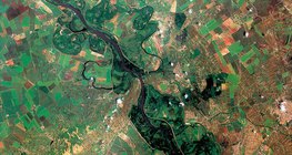 Folyószabályozás során levágott hurkok a Tiszán