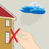 Ikke stå i nærheten av lynavledere eller høye trær når det lyner!