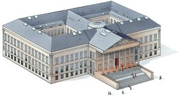 Pollack Mihály: A Magyar Nemzeti Múzeum épülete (Budapest, 1836–1846, klasszicizmus)