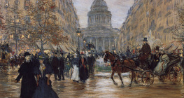 Raffaelli: A Boulevard Saint-Michel 
