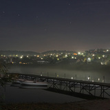 View of Tihany, Hungary in the moonlight
