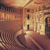 Palladio: interior of the Teatro Olimpico, Vicenza (1580-1583, Mannerism)
