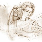 Constantly moving gas molecules