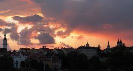 Tyndall-jelenség naplementekor