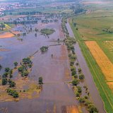 An area flooded by the river Tisza (Hungary)