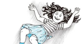 Ági ugrál az ágyon