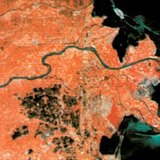 A Pó deltája (műholdfelvétel)