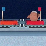 Quando dois objetos interagem um com o outro, a velocidade é inversamente proporcional à massa