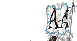 Ágyú, zászló és harci felszerelés