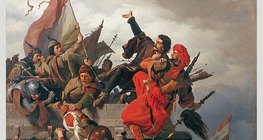 Wagner Sándor: Dugovics Titusz önfeláldozása (1859)