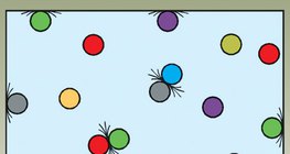 A gázrészecskék ütközése