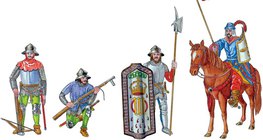 Mátyás híres fekete seregének katonái