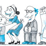 Kertész, szobalány, komornyik és szakács magyaráz