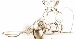 A teában a cukor feloldódik