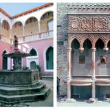 Najvažnije znamenitosti dvorca u Višegradu su fontana od crvenog mramora i fontana s lavovima