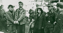 Elfogott szovjet ellenállók a kivégzésük előtt 