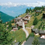 Mountain village in the Alps