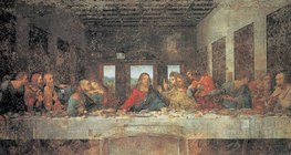 Leonardo: Utolsó vacsora (1495 körül, reneszánsz)
