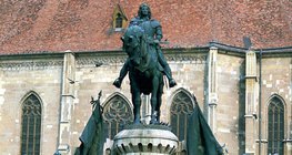 Mátyás király szobra Kolozsváron