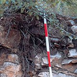 Köves-sziklás váztalaj szelvénye