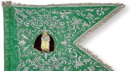 A birodalmi hadsereg egyik magyar ezredének zászlaja