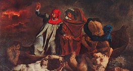 Delacroix: Dante bárkája (1822, romantika)
