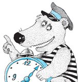 Most pedig kedves nézőink a bölcs kutya-medve hibrid bácsi megmutatja nekünk, milyen állásban lesz az óra nagy mutatója 11 órakor