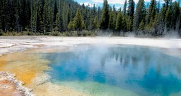 Melegforrás a Yellowstone Nemzeti Parkban