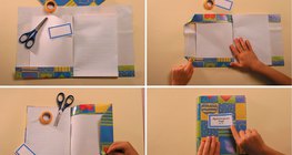 Füzet bevonása papírborítóval