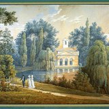 Johann Baptist Pölt - The Esterházy castle and park (Kismarton)