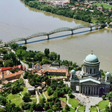View of Esztergom, Hungary with the basilica