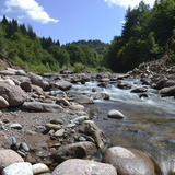 Upper course of river