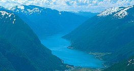 A Sogne-fjord Norvégiában