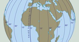 Hosszúsági körök földgömbön