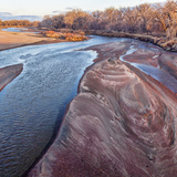 Lower course of river