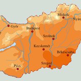 A júliusi középhőmérséklet Magyarországon